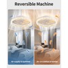 KDG 15.8" Low Profile LED Ceiling Fans with Light, Reversible