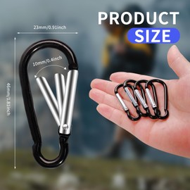 TANEMUDO 600 Pcs 2" Spring Snap Hooks in Bulk Aluminum Alloy Clip Keychain Small Spring Hook Snap for Hanging Camping Traveling Fishing Outdoor