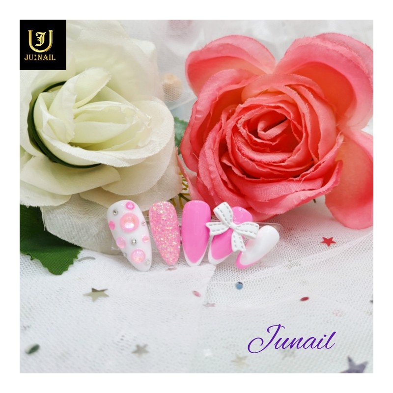 Pink Jenny Handmade Nail Tips - Long Oval / 핑크제니