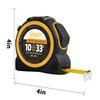 AYMXZT 33 FT Tape Measure with Fraction, Easy to Read,