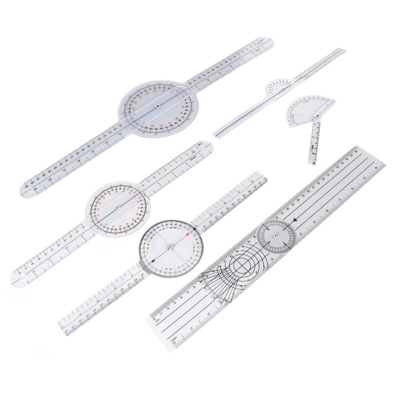 6PCS Medical Goniometer Set 6 8 10inch Multifunction Joint Goniometer