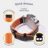 JESSENIA ORIGINAL Quick Release Leather Watch Straps,Watch Band for Men