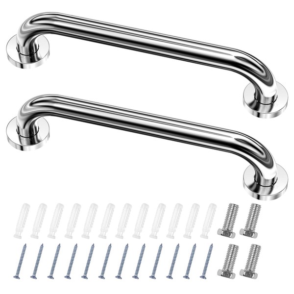Fousenuk Pack of 2 Grab Bars for Seniors, Stainless Steel