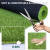 Homietina Artificial Grass Rug 0.8 Inch Pile Height 2FTX36FT Indoor