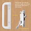 House Guard House Guard White Patio Door Handle Set with