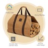 WILLOW WEAVE Firewood Carrier Bag, Wood Holders Tote, Fireplace Log