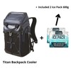 Titan Deep Freeze Ice Wall Backpack Cooler with 30 Can