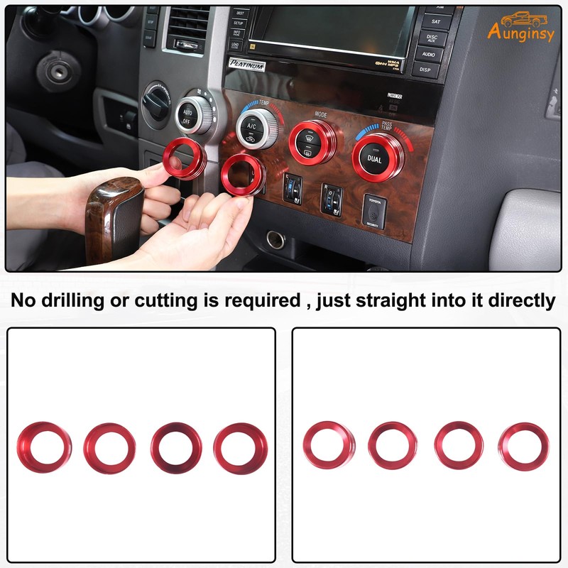 Car Centre Console Air Conditioner Switch Button Knob Cover Compatible