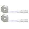 Webbing Strap with Quick Release Buckle, Pack of 2 (White,