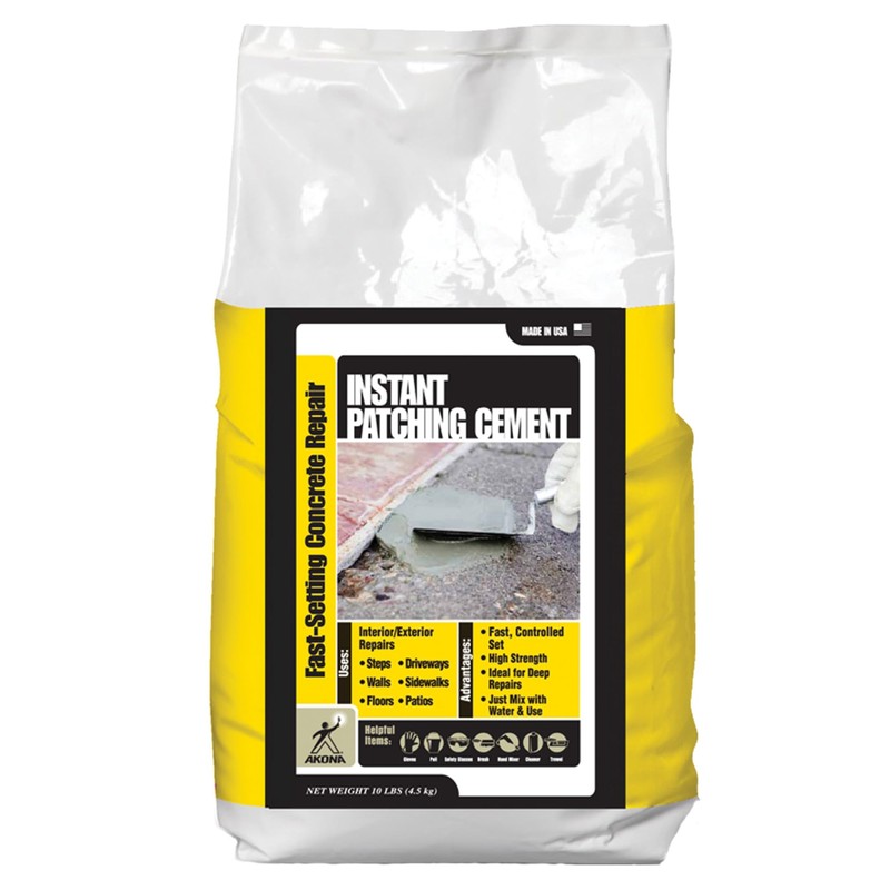 Akona Instant Patching Cement (10 Pound, 1) - Repair Cracks