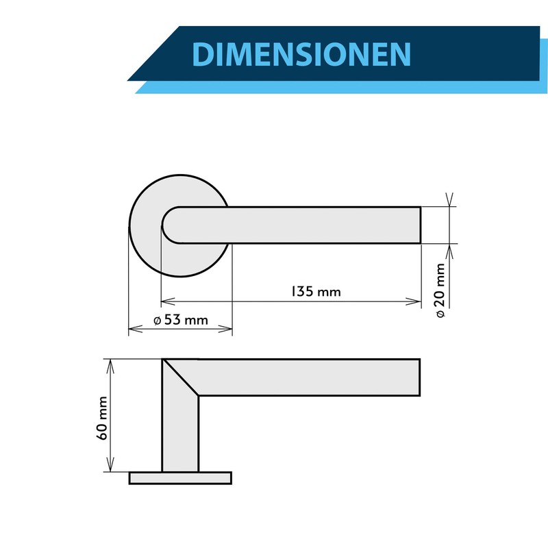 APECS Door Handles Door Handle Set Room Doors Inox Door