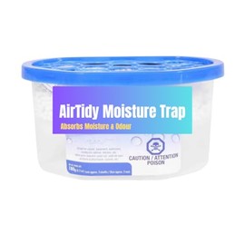AirTidy Moisture Trap Dehumidifier, 180g, Odour Absorber for Closet and Bathroom