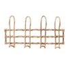 Bloomingville Beige Rattan Wall Hanger with 4 Hooks
