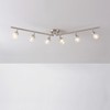 GLOBE Electric 59865 Spence 6-Light Foldable Track Lighting, Brushed Nickel,
