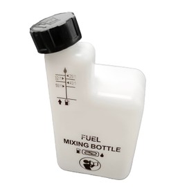 2 Stroke Engines Oil Fuel Mixing Bottle 4 Ratios 32:1/50:1/40:1/25:1, Reusable Motorbike Motorcycle Lawnmower Brush Cutter Chainsaw White