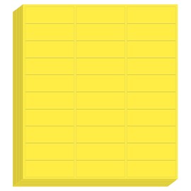 PATIKIL Printing Color Coding Labels 2.625 x 1 Inch, 750 Pcs Rectangular Colored Labels Sticker Moving Stickers Tags for Inkjet Laser Printer Inventory Packing Box, Fluorescent Yellow