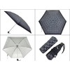 Coach FC4322 C4322 Folding Umbrella, Graphite, Signature, UV Protection, Mini