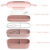 JBGOYON® Bento Lunch Box Set - 3 Stackable Containers for