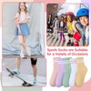 Coumy 5 Pairs Striped Socks Crew Sport Socks Crew Socks
