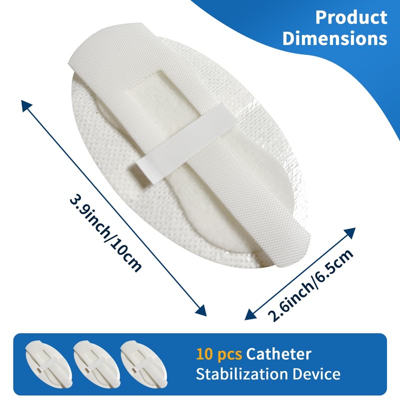 10 pcs Foley Catheter Stabilization Devices,Sterile Individually Packaged,Self-High Adhesive Catheter