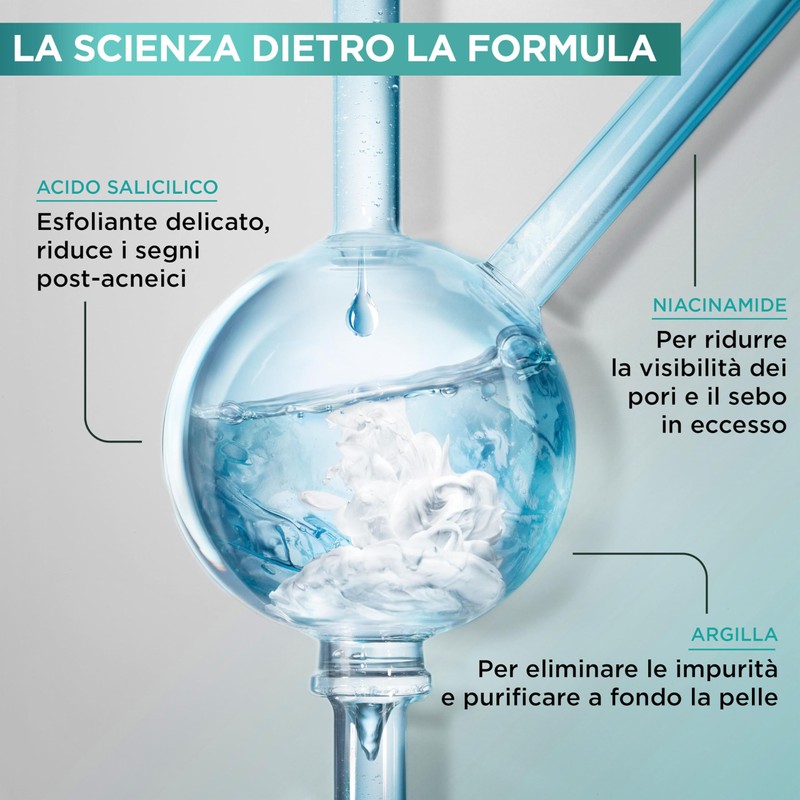 Garnier Maschera 3in1 Argilla, Per Pelli Miste e Con Imperfezioni,
