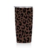 Leopard Gifts for Women 20 oz Tumbler, Minimalist Stainless Steel