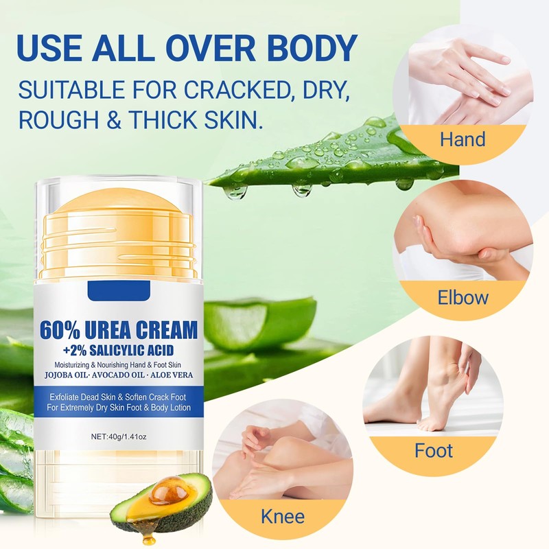Urea 60% Foot Cream 40 g, Intensive Moisturiser Against Calluses,