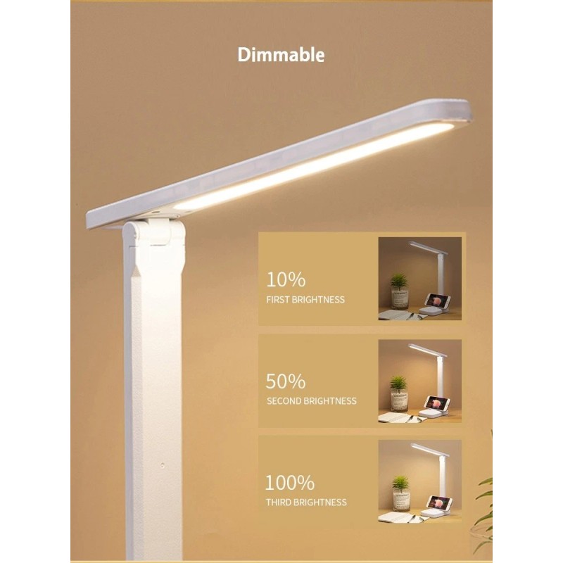 Dimmable LED Desk Light Touch Sensor Table Bedside Reading Lamp