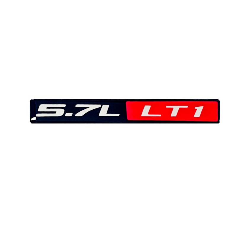 Pair Set LT1 5.7L Engine Emblem 3D Badge Decal NAMEPLATE