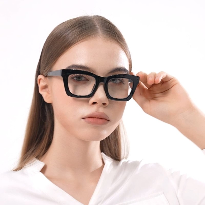 Hubeye 5 Pairs Oprah Style Square Reading Glasses for Women