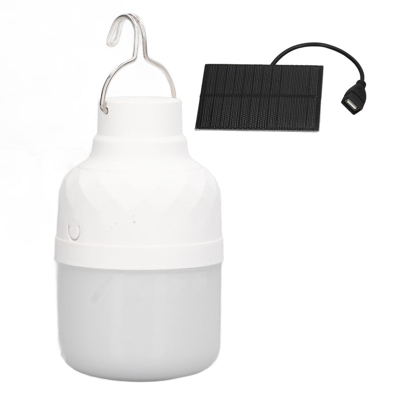Solar Powered LED Bulb 40W 5000K 1500lm Portable LED Light