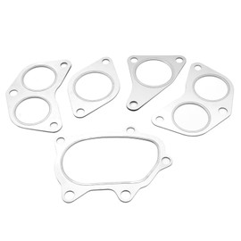 HAOTOM 5Pcs Exhaust Manifold Gasket Kit Up&Down Compatible for Subaru Turbo Legacy 91-94, Legacy GT 05-12, Baja 04-06, WRX STi 02-19, Forester XT 04-14, Outback XT 05-09, Impreza WRX 02-14 14038AA000