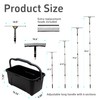Window Washing Kit with Extension Pole(19–94.5"), Window Squeegee with Extension