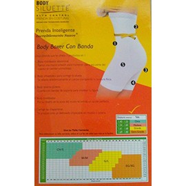 Faja Body Boxer con Banda Modelo. 1300 Prenda Reductiva Puente Fijo (Blanco, Chica)