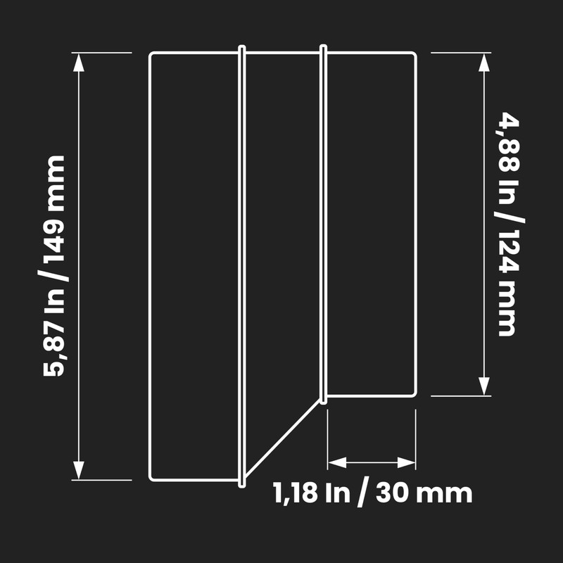 6" to 5" Duct Reducer Round Duct Fitting Pipe Increaser