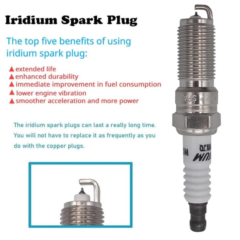 Autowxjq Iridium Spark Plug 6pcs Replace LTR6IX11 6509