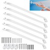 Ojeemii 6PCS 12 Inch Wire Shelf Brackets, Heavy Duty Wire