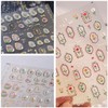 Dedyel Hot Stamping Wildflowers Nail Stickers 5D Embossed Wildflower Nail