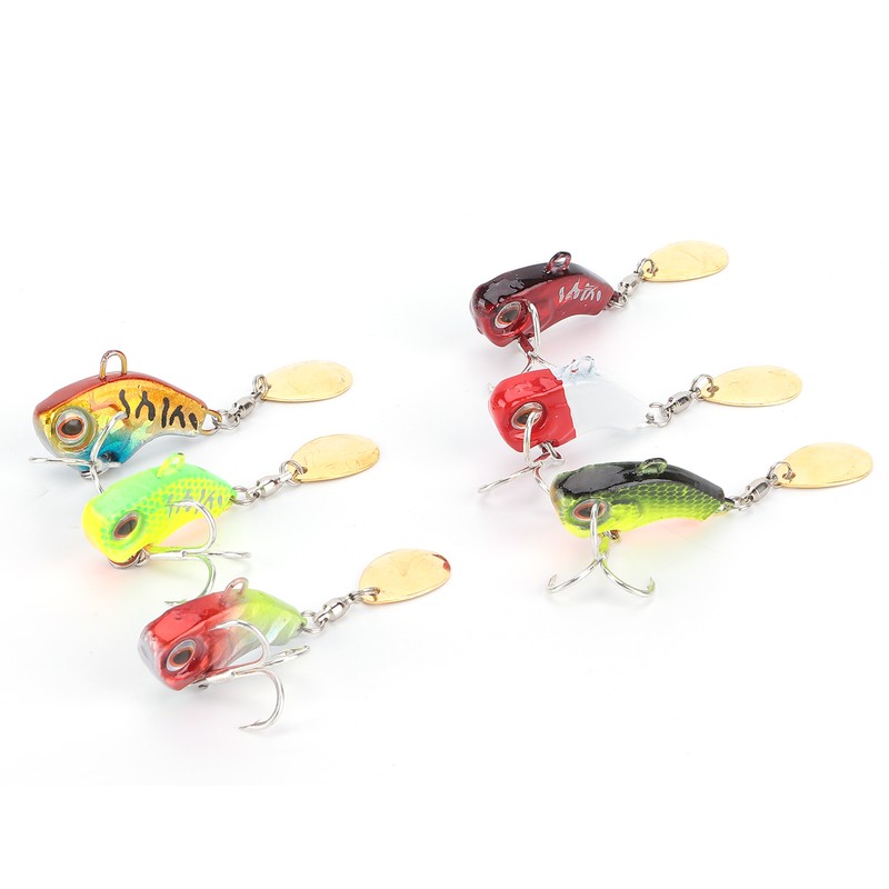 Metal Mini VIB with Spoon Trout Fishing Lure 9g Sinking
