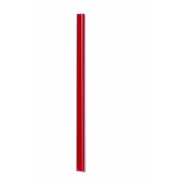 Durable A4 Spine Bars, 6 mm - Red, Pack of 50,293103