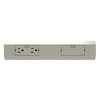 adorne Legrand Under-Cabinet 12" Modular Track in Titanium, APMT12TM2 with Under-Cabinet Modular Track Direct Wire Connecter in White, APDWCTM1