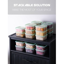 LivLab Mker 20 PCS Food Storage Containers with Lids - Meal Prep Containers