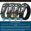 Mercader Digital Paquete De 10 Pulsera Supervivencia Táctica Paracord Mayoreo