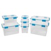 Sterilite 20 Qt Gasket Box, Stackable Storage Bin with Latching