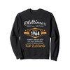 60th Birthday Oldtimer Men's 1964 Slogan Funny Sweatshirt, black