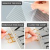 Maitys A5 Acrylic Binder 6 Ring Frosted Clear Stripe Binder