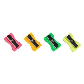 Hainenko Plastic Pencil Sharpeners - Assorted (Pack of 100) by SMCO
