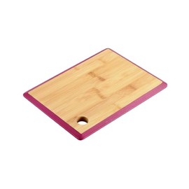 KESPER Bamboo Chopping Board, Dimensions: 27 x 19 x 1.5 cm, Colour: Brown, Berry, 58274
