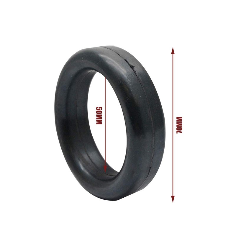 Baceyong 2pcs 5cm Car Exhaust Muffler Rubber O-Ring Holder Coat