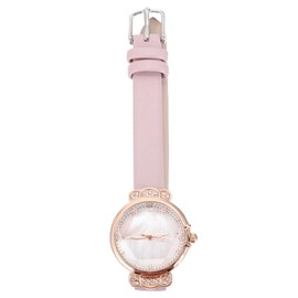 KESYOO Women's Wristwatch, Leather Strap, Fashion Watch, Gift, Black, Pink